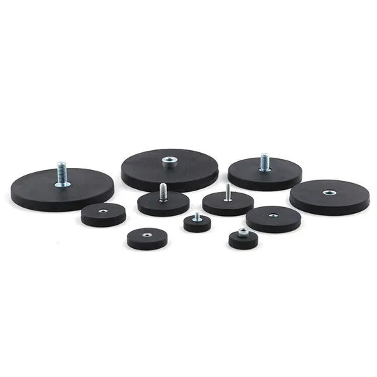 Leistungsstarke Magnetbaugruppen, gummibeschichteter NdFeB-Topfmagnet mit Schraubgewinde